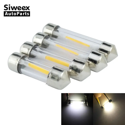 Siweex Universal LED License Plate Lights – 31mm/36mm/39mm/41mm, White or Warm White