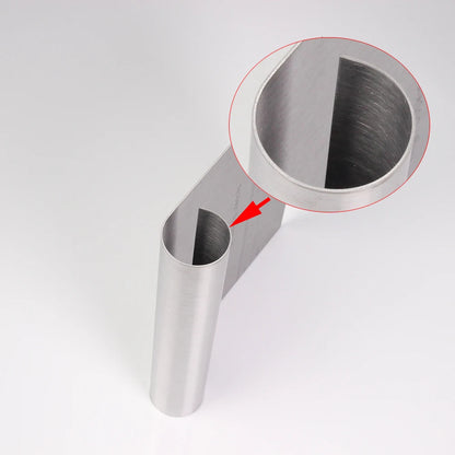 Stainless Steel Dough Scraper & Pastry Cutter – With Curved Handle, Bench Chopper Tool