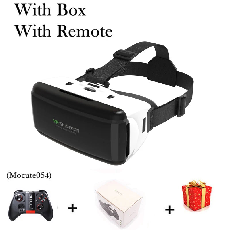 Virtual Reality Headset with Wireless Bluetooth Controller – 3D VR Glasses for Smartphones (4.7–6.1")