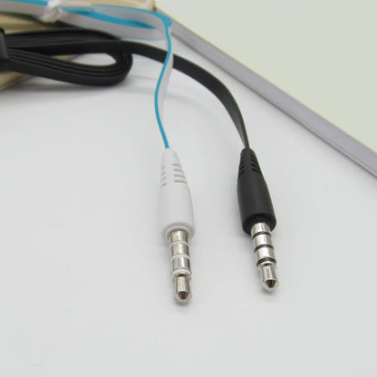 3.5mm Wired In-Ear Headphones with Microphone – Stereo Sound, Flat Tangle-Free Cable, Noise Isolation