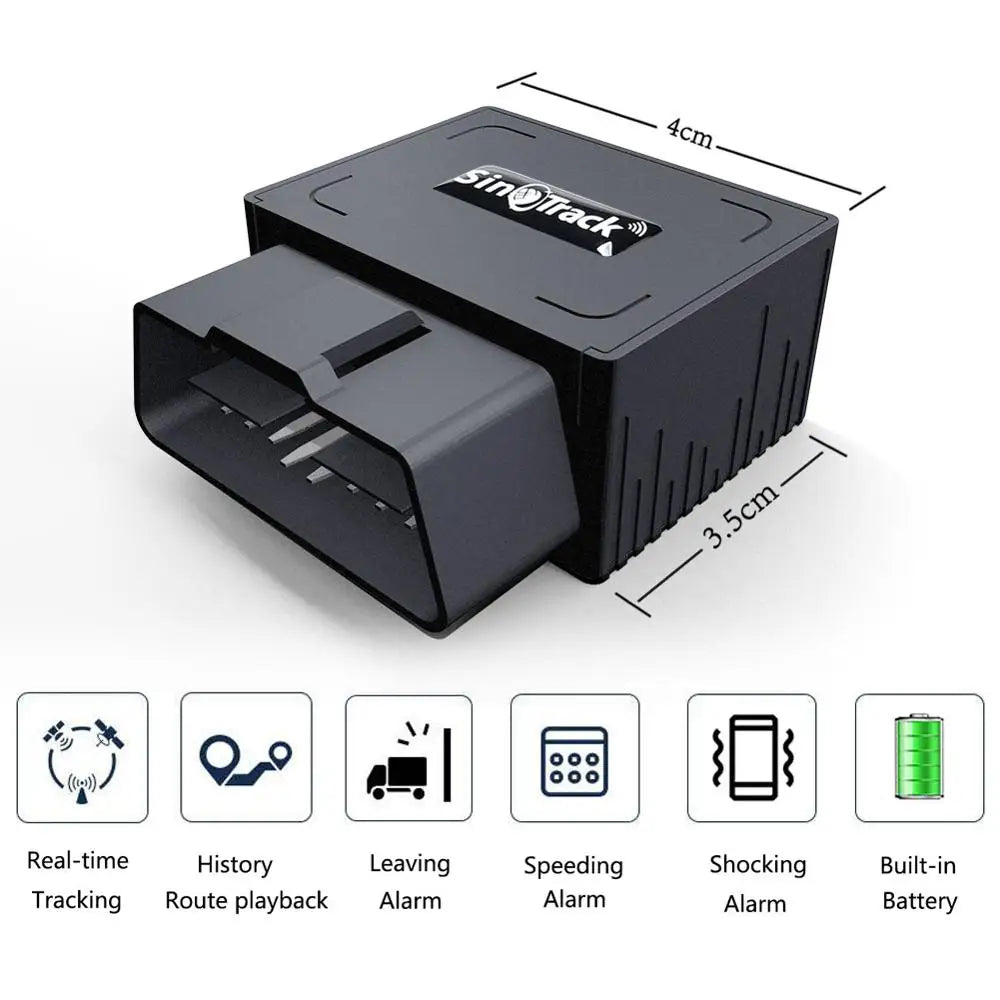 Universal OBD GPS Vehicle Tracker with Backup Battery – Real-Time Car Locator