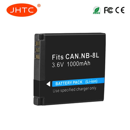 Rechargeable NB-8L Type Battery – 1000mAh 3.6V for Compact Digital Cameras