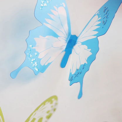 3D Butterfly PVC Wall Sticker – Multi-Color Set for Wall, Furniture, Outdoor and Indoor Decoration, 18 Pieces