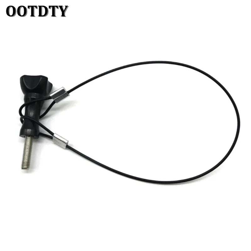 Stainless Steel Safety Tether Wire – 30cm Coated Lanyard for Action Cameras & Outdoor Gear