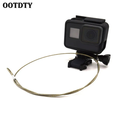 Stainless Steel Safety Tether Wire – 30cm Coated Lanyard for Action Cameras & Outdoor Gear