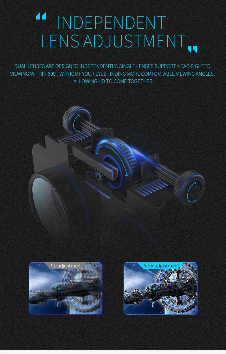 Virtual Reality Headset with Wireless Bluetooth Controller – 3D VR Glasses for Smartphones (4.7–6.1")