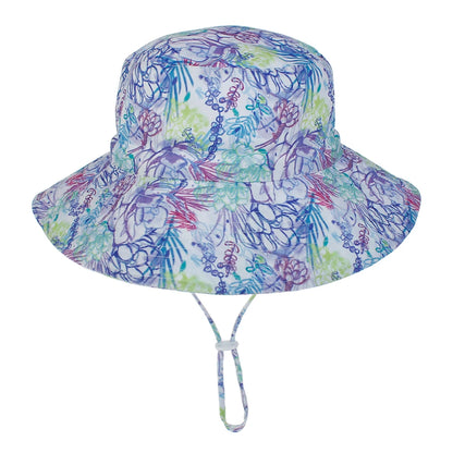 Kids Sun Hat – Adjustable Chin Strap Bucket Hat with UPF50+ UV Protection – For Ages 0-8