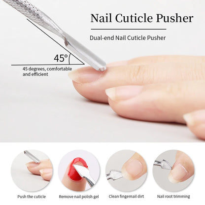 Double-Ended Cuticle Pusher - Stainless Steel