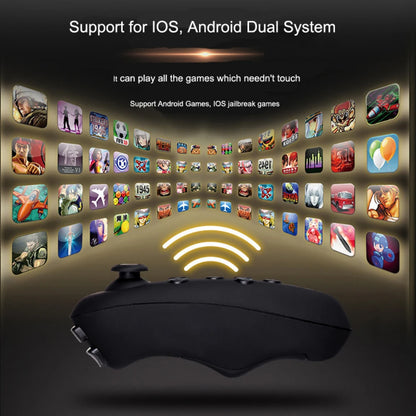 Virtual Reality Headset with Wireless Bluetooth Controller – 3D VR Glasses for Smartphones (4.7–6.1")