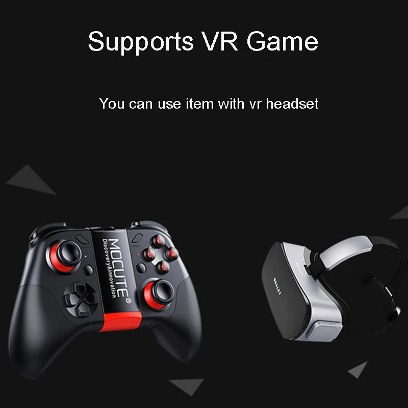 Virtual Reality Headset with Wireless Bluetooth Controller – 3D VR Glasses for Smartphones (4.7–6.1")