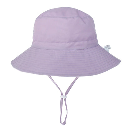 Kids Sun Hat – Adjustable Chin Strap Bucket Hat with UPF50+ UV Protection – For Ages 0-8