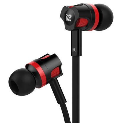 3.5mm Wired In-Ear Headphones with Microphone – Stereo Sound, Flat Tangle-Free Cable, Noise Isolation