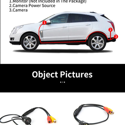 Car Rear View Backup Camera with Guiding Line – Waterproof IP67, 648×480 Resolution