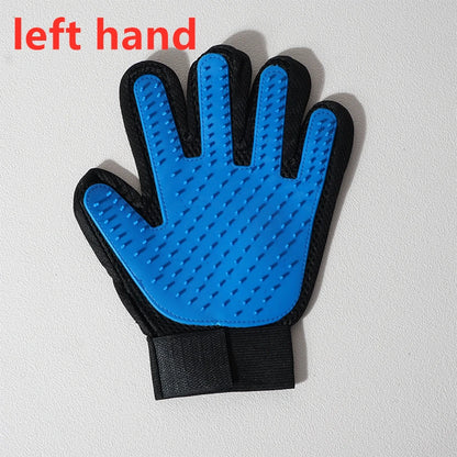 Pet Grooming Glove – Deshedding & Bath Brush for Cats and Dogs – Soft Silicone & Adjustable Fit