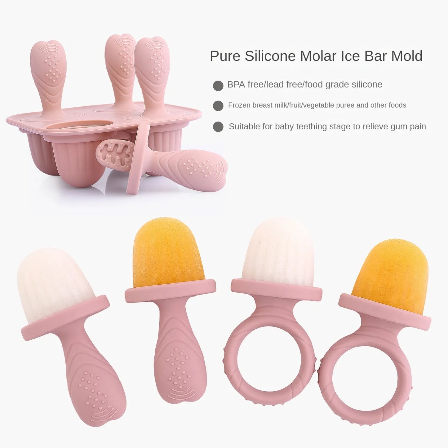 Silicone Baby Food Storage Box – Four-Lattice Design, Safe and BPA-Free