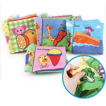 Baby Cloth Book - Fruits & Animals