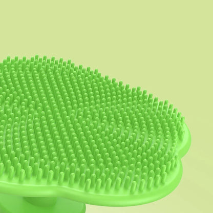 Silicone Baby Bath and Shampoo Brush – Floral Design, Safe for 1-3 Years