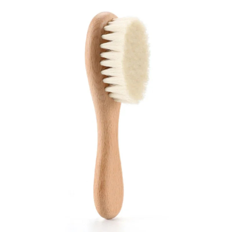Soft Wool and Nylon Baby Comb – Gentle Hair Brush for Babies and Kids