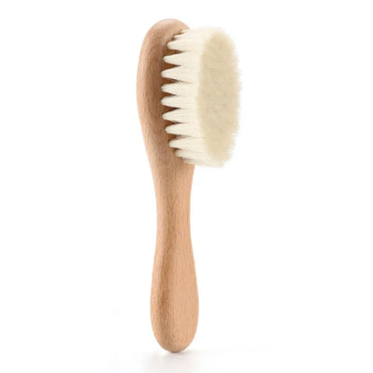 Soft Wool and Nylon Baby Comb – Gentle Hair Brush for Babies and Kids