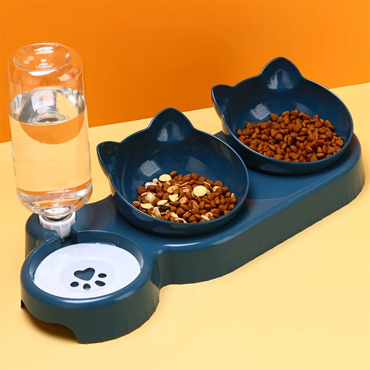 Rounded Plastic Cat Water Dispenser – Easy-Use Pet Drinking Fountain