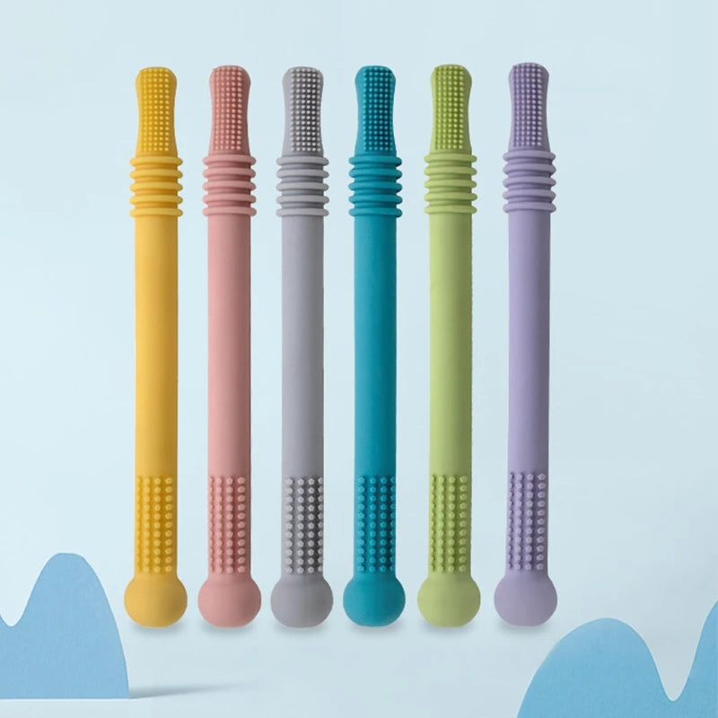 Silicone Baby Teether – Soft, Latex-Free Teething Aid for 0-6 Months