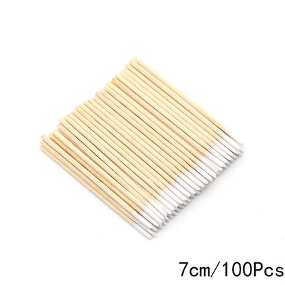FUMOSIK Orange Wood Cuticle Pusher Combo – Natural Wooden Double-Ended Cuticle Remover Sticks
