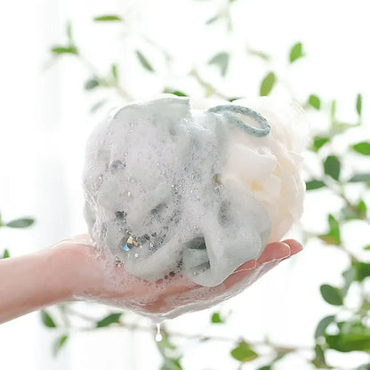 PE Bath Sponge Ball – Soft Bathing Accessory – 12 × 12 cm