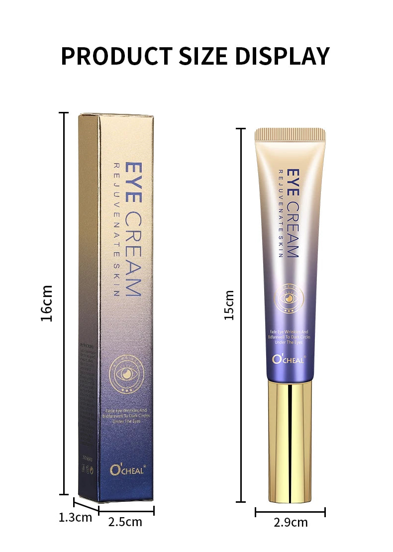 O'CHEAL Anti-Wrinkle Eye Cream with Roller Ball – Hydrating, Quick-Dry, Anti-Aging Serum – 20g