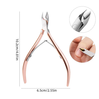 Professional Stainless Steel Nail Cuticle Nipper – Precision Clipper for Manicure & Pedicure