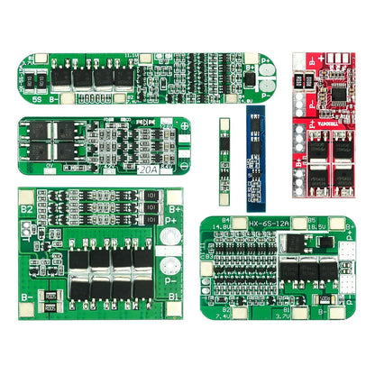 Li-ion Battery Protection Board – 1S to 6S BMS Modules for 18650 Cells, Overcharge & Short Circuit Protection