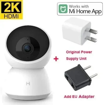 2K 360° Smart Home Security Camera – Wi-Fi, Night Vision, Motion Detection, Two-Way Audio