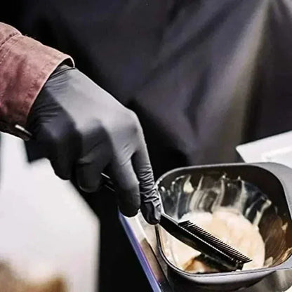 Black Nitrile Disposable Gloves – Powder-Free, Touch Screen Compatible, Waterproof – 100pcs Box