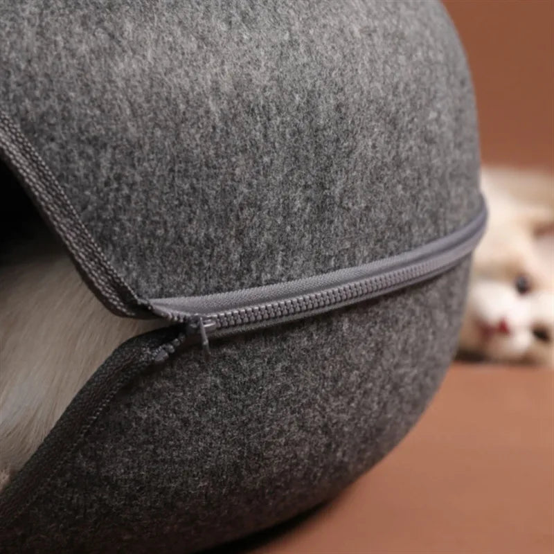 Donut Cat Bed & Tunnel - Dual-Use Toy