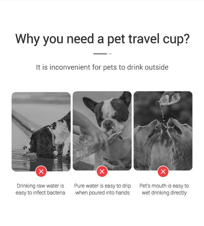 Portable Dog Water Bottle – Eco-Friendly PC Plastic Pet Water Dispenser with Lanyard – 300ml, 350ml, 550ml