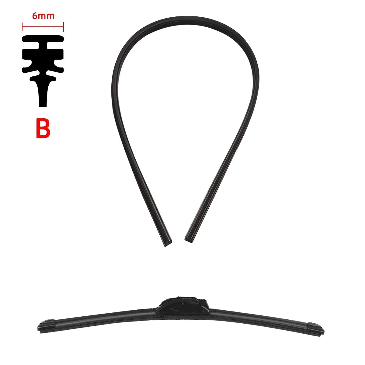 Car Wiper Rubber Strips - Replacement