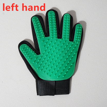 Pet Grooming Glove – Deshedding & Bath Brush for Cats and Dogs – Soft Silicone & Adjustable Fit