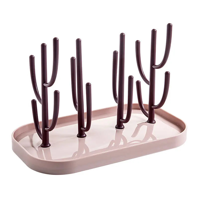 Baby Bottle Drying Rack – Removable ABS & PP Dry Sanitation Rack – Blue, Pink, Beige