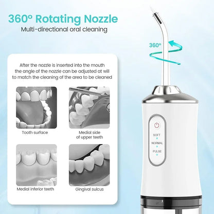 Portable Dental Water Flosser - Rechargeable