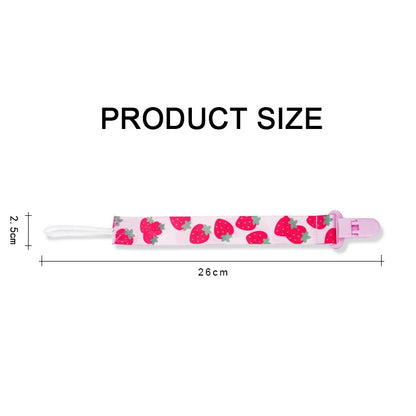 Baby Pacifier Clip Set – 3 Pieces Polyester Clips, 26 cm Length