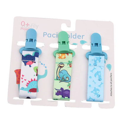 Baby Pacifier Clip Set – 3 Pieces Polyester Clips, 26 cm Length