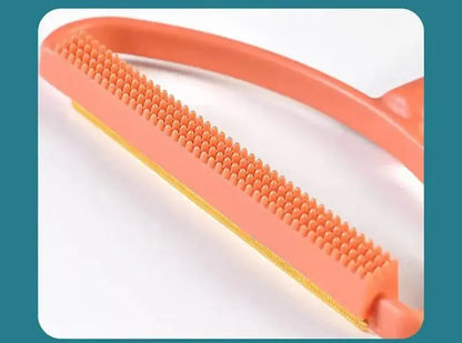 Portable Lint Remover Brush – Double-Sided Copper Blade for Pet Hair, Fabric & Carpet