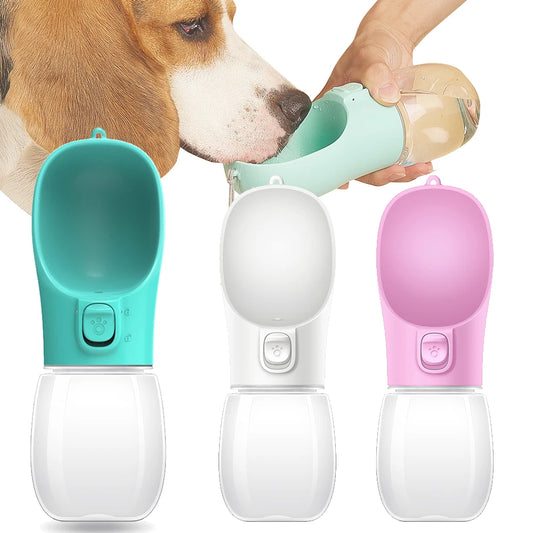 Portable Dog Water Bottle – Eco-Friendly PC Plastic Pet Water Dispenser with Lanyard – 300ml, 350ml, 550ml