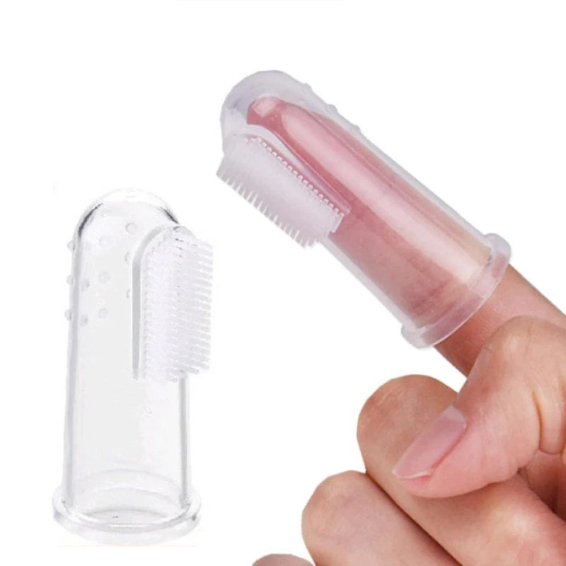 Baby Silicone Toothbrush – Protective Soft Toothbrush for Ages 0-6 Years, BPA and Latex Free