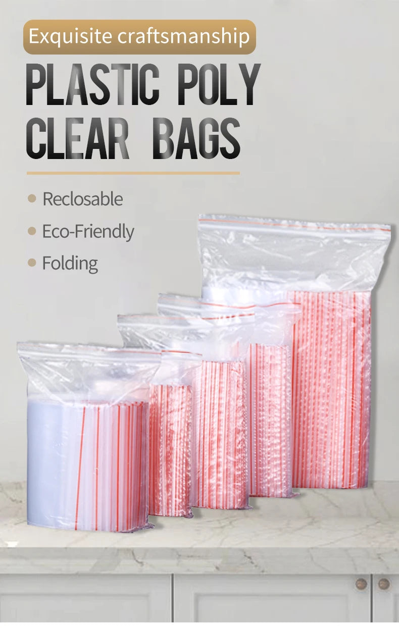 200ml Reusable Plastic Food Storage Bags – Square, Foldable, Eco-Friendly