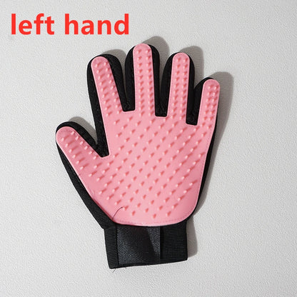 Pet Grooming Glove – Deshedding & Bath Brush for Cats and Dogs – Soft Silicone & Adjustable Fit