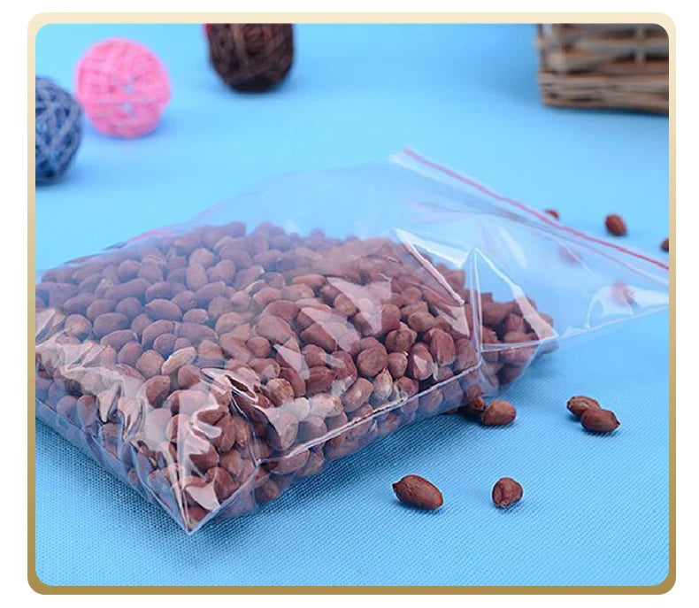 200ml Reusable Plastic Food Storage Bags – Square, Foldable, Eco-Friendly