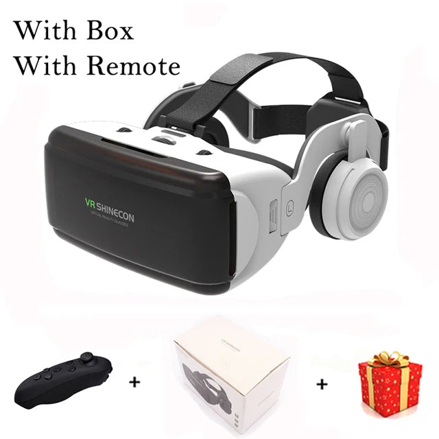 Virtual Reality Headset with Wireless Bluetooth Controller – 3D VR Glasses for Smartphones (4.7–6.1")