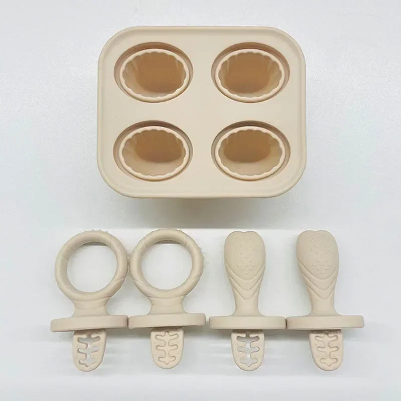 Silicone Baby Food Storage Box – Four-Lattice Design, Safe and BPA-Free