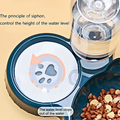 Rounded Plastic Cat Water Dispenser – Easy-Use Pet Drinking Fountain