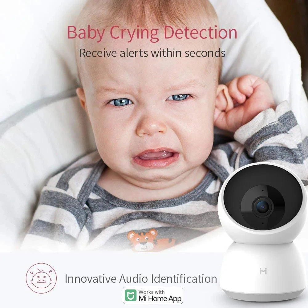 2K 360° Smart Home Security Camera – Wi-Fi, Night Vision, Motion Detection, Two-Way Audio